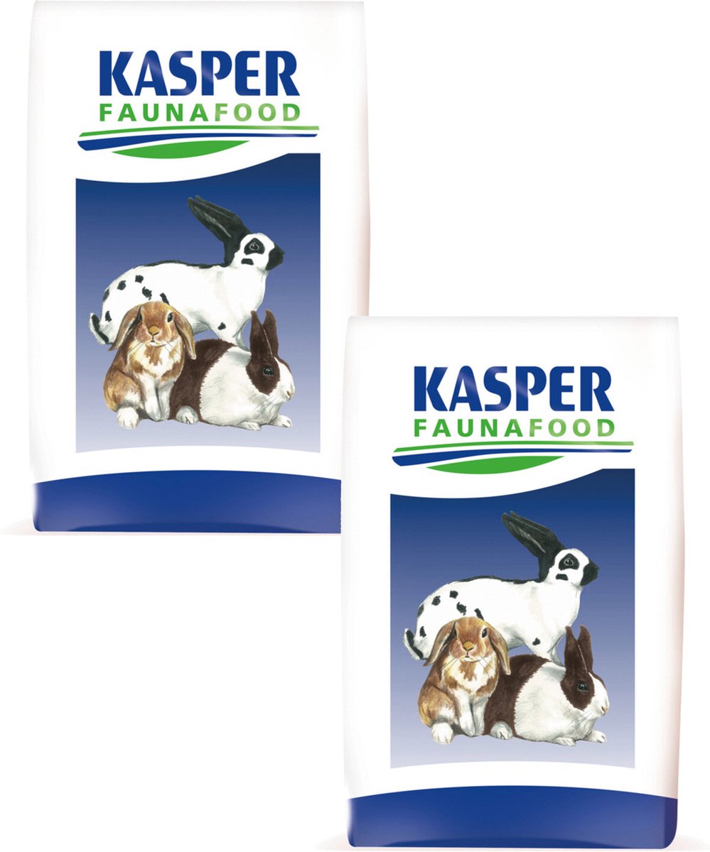 Kasper Faunafood Konijnenkorrel Hobby - Konijnenvoer - 2 x 20 kg op Prijzenvolger.com