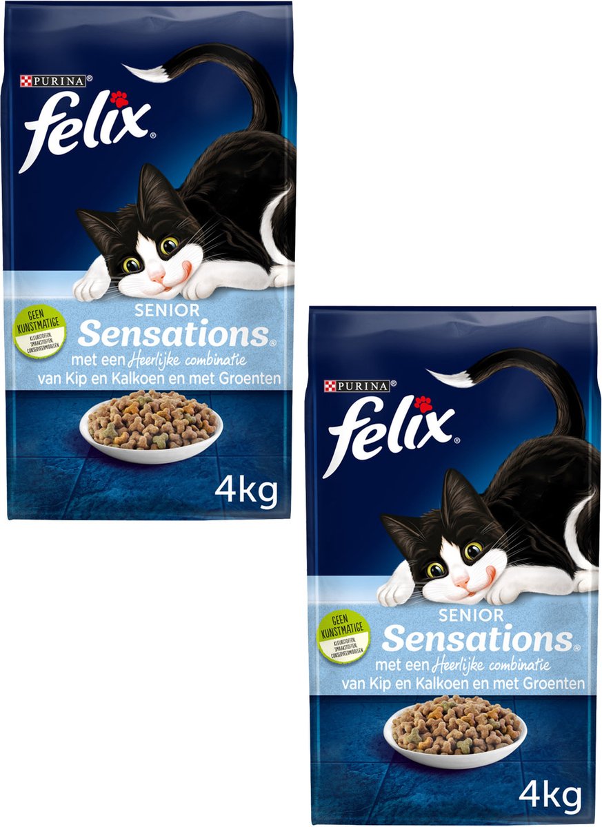 Felix Senior Sensations - Kattenvoer - 2 x 4 kg | bol.com