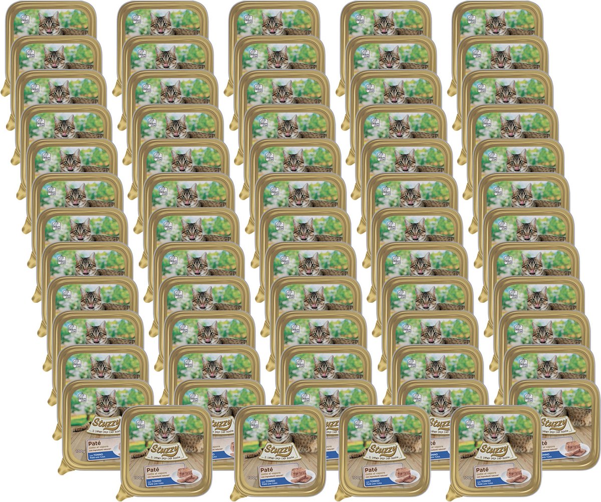 Mister Stuzzy Mister Stuzzy Cat Paté 100 g - Kattenvoer - 64 x Tonijn