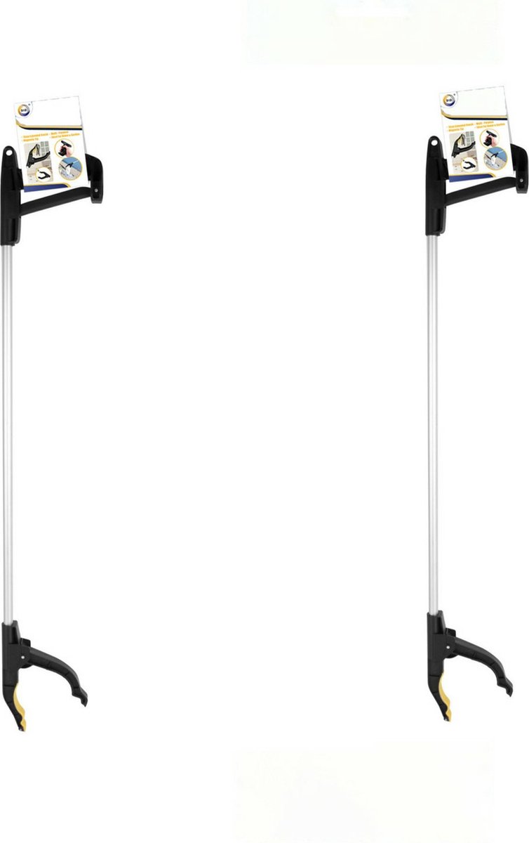 Goedkoopste Grijpers/afvalgrijpers met magneet - 4 stuks - 76 cm - wit