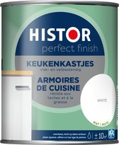 Histor Perfect Finish Keukenkastjes Mat - Vlek- & Vetbestendig - Afwasbaar - 0.75L - Wit