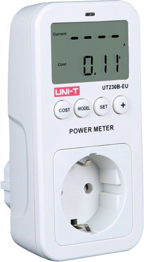 16A CEE Camping Meter - Mobiele Digitale Elektriciteitsmeter Gekalibreerd Met Reset Ip44
