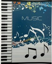 Muziekschriften Met Notenbalken - A5 - 3 Stuks