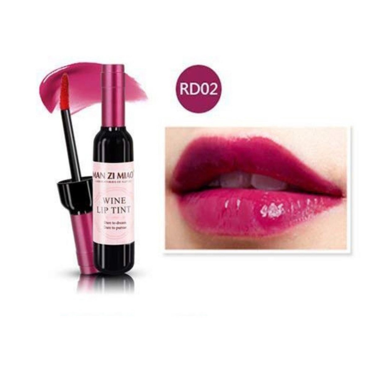 MAN ZI MIAO® Lippenstift Wijn Wine Wijnfles Lipgloss Lipstick