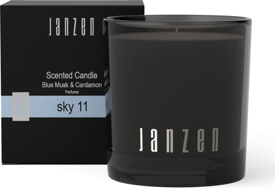 JANZEN Geurkaars Sky 11 - Scented Candle Sky 11 - Parfumkaars - Zacht en Sensueel - 210 gram