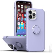 Coque Arrière Apple iPhone 14 Pro Max | Étui pour téléphone | Porte- Ring | Lilas