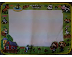 Doodle Mat - Boerderij - Watermat om te kleuren - 50x36cm. - Peuter Tekenmat - Kleuren en tekenen - inclusief 2 Pennen - Geen Geklieder - Kado Tip!