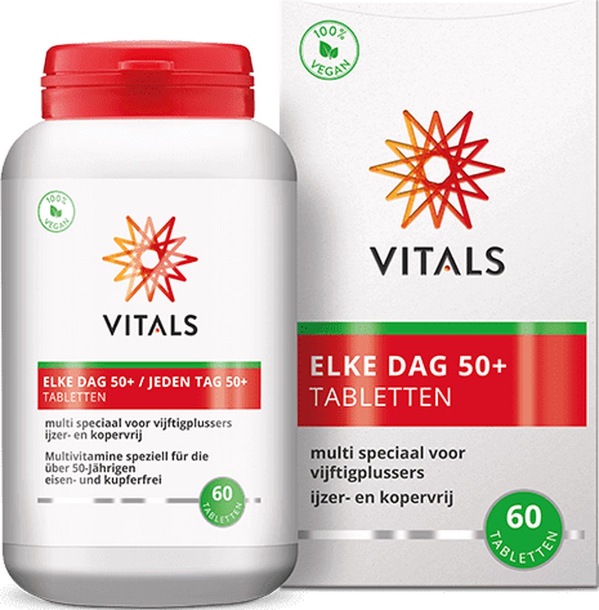 Vitals - Elke Dag 50+ - 60 tabletten - Multivitamine