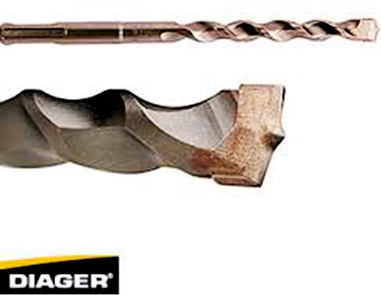 Diager professionele SDS Plus betonboor Twister 16mm x 460mm lang