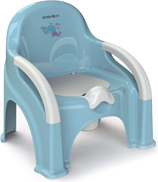 BABYLON Eerste potje voor het toilet met deksel, antislip BABYLON Eerste potje voor het toilet met deksel, antislip