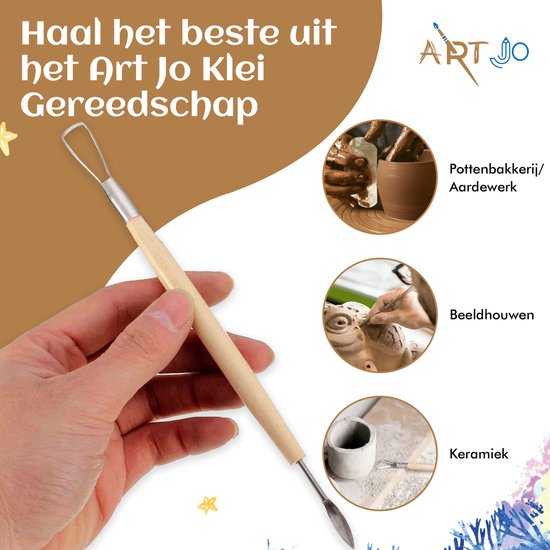 Set D'outils De Modelage Aurifex - 4 Outils Avec Oeillets Pour Argile, Pâte à Modeler, Cire - Neuf