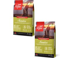 Orijen Whole Prey Senior Dog Kip&Kalkoen - Hondenvoer - 2 x 11.4 kg