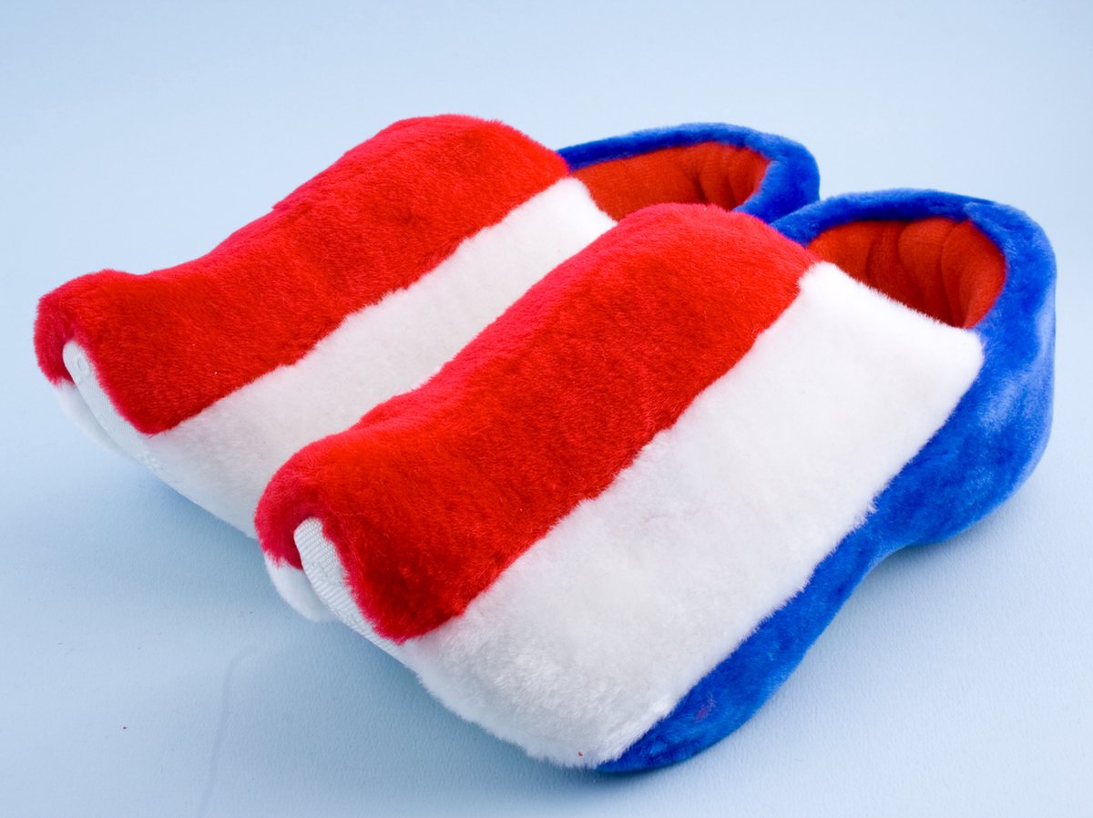 Elcee-Haly – Klomp sloffen – uitvoering Nederlandse vlag – ROOD / WIT / BLAUW - 25/26/27