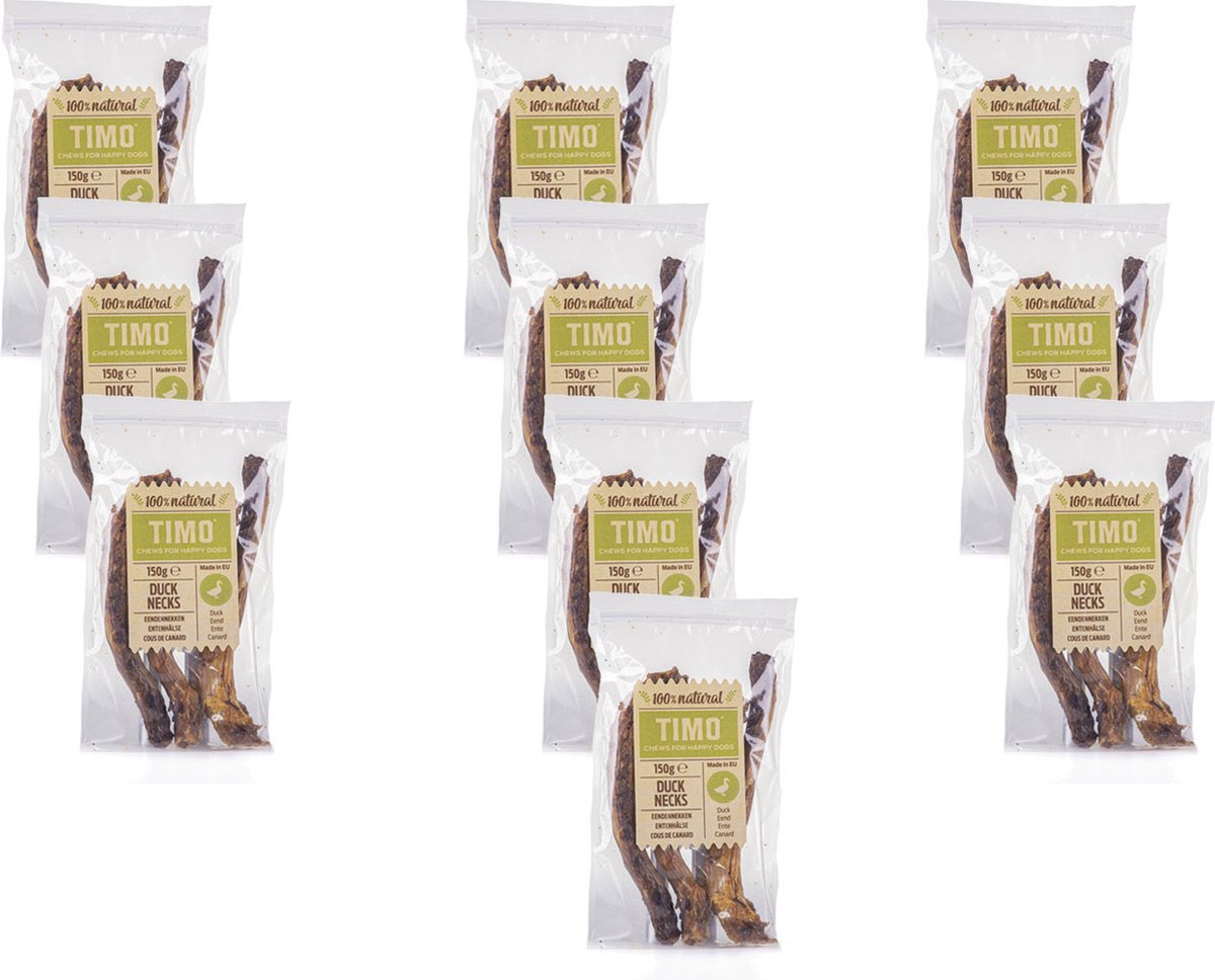 Timo Eendennekken - Hondensnacks - 10 x 150 g