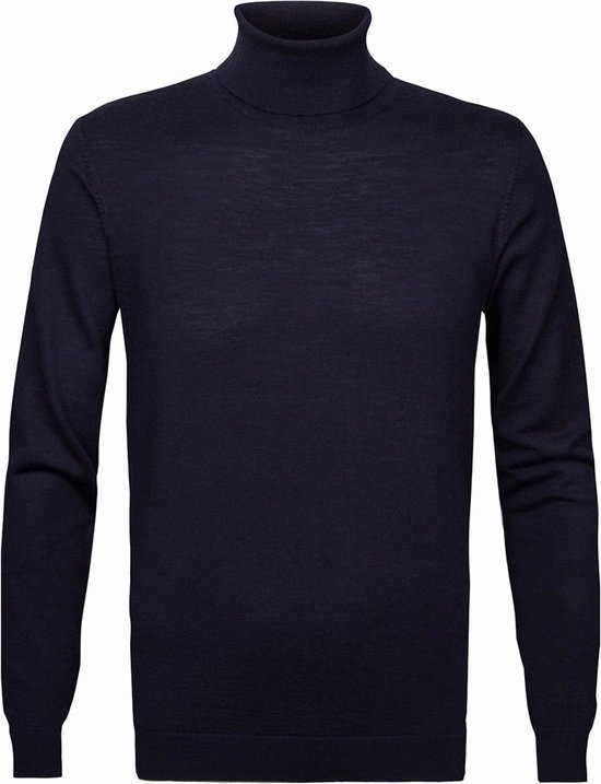 Profuomo - Coltrui Merinowol Donkerblauw - Heren - Maat S - Modern-fit