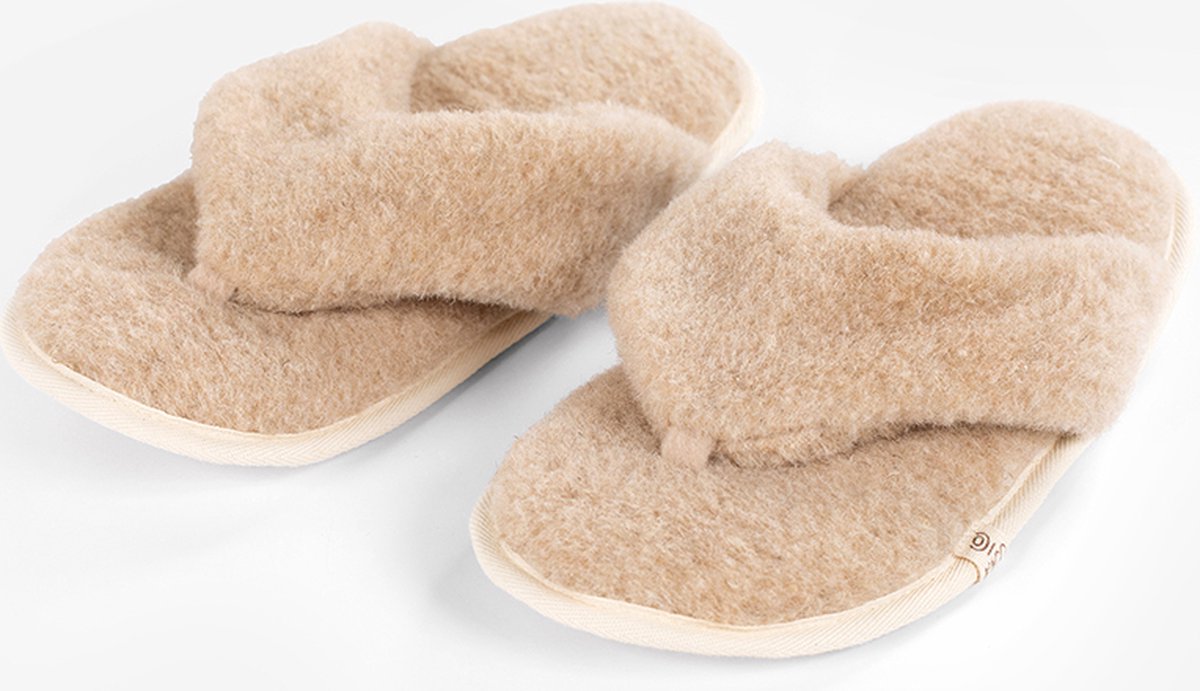 KiCo Label slippers 100% felted wool met anti-slip zool 39/40