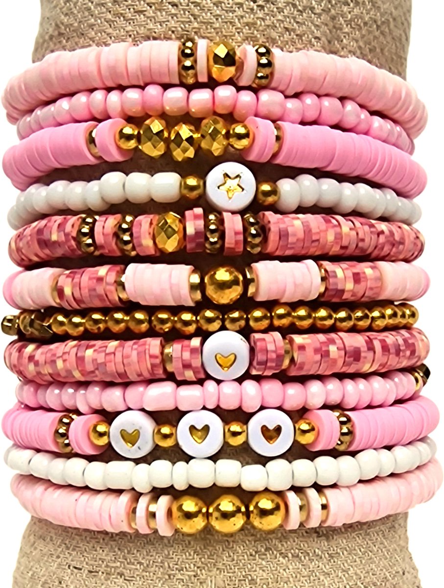 Principessa Katsuki kralenpakket voor armbanden met spacers – Roze, Vintage  en... | bol.com