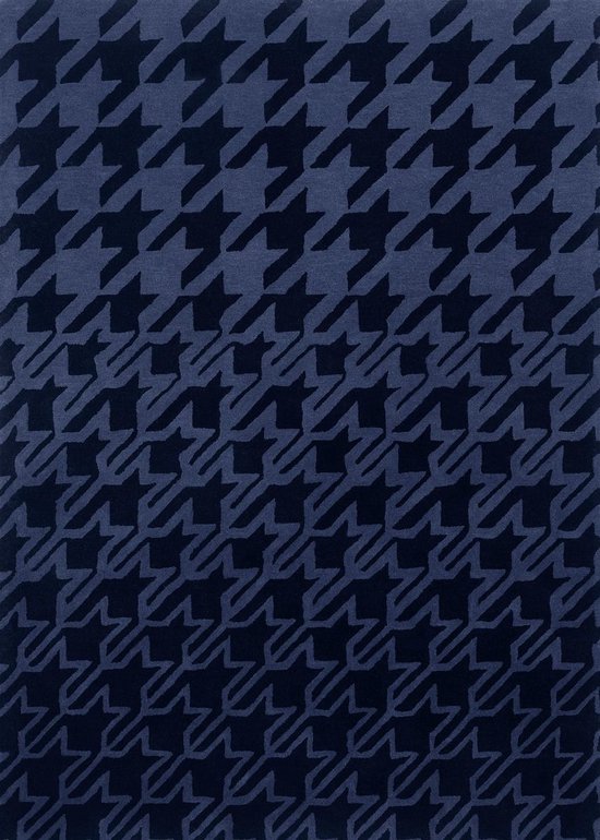 Tapis Ted Baker Pied de Poule Blue 162808 - dim. 200 x 280 cm
