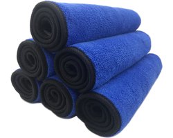 New Age Devi - microvezel doeken - Auto - Poetsdoek - Blauw - Droogdoek - Wasdoek - 40x30cm - 1 stuks