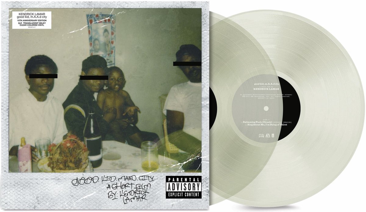 KENDRICK LAMAR HUB CITY THREAT: MINOR OF THE YEAR 2LP VINYLES COULEUR