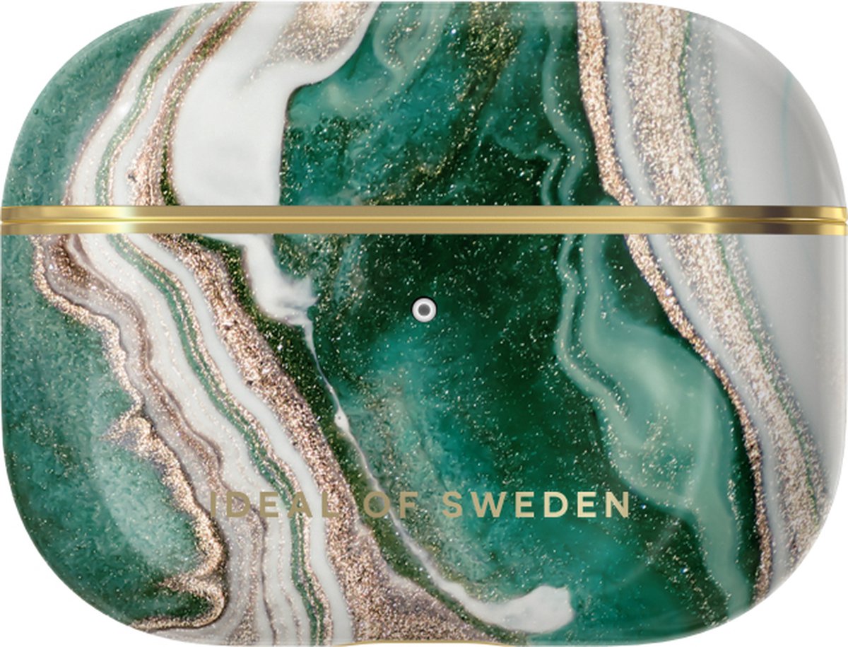 iDeal of Sweden AirPods Case Print voor Pro Golden Jade Marble