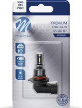 M- Tech LED - HB3 9005 12V 6W - Premium - 6x diode LED - Wit - Simple - Convient uniquement aux feux de brouillard