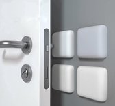 Butoir de porte en Siliconen - protecteur de porte - protecteur mural - caoutchouc - 2 pièces - gris