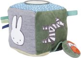 Miffy | Cube Bébé avec étiquettes | Jouez et découvrez | Blauw 13 x 13 cm