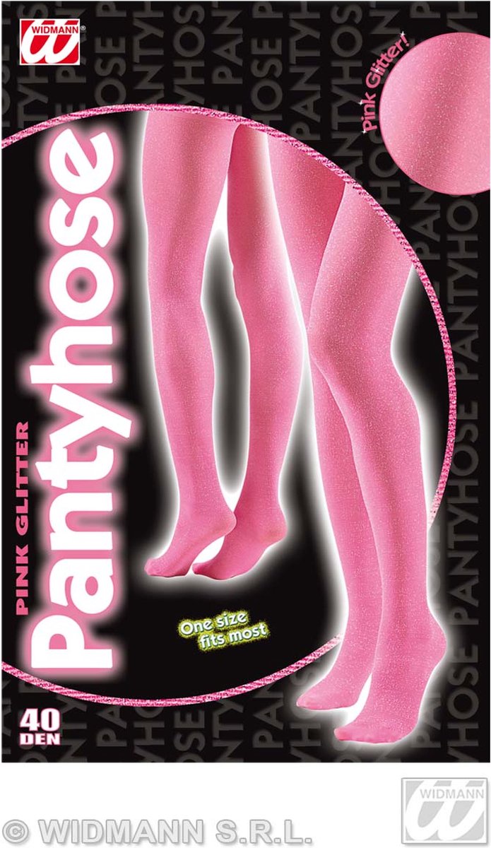 Glitter panty roze dames