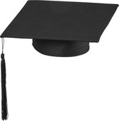 Widmann - Leraar & Professor & Scholier & Student Kostuum - Universiteit Hoed Afgestudeerde - Zwart - Carnavalskleding - Verkleedkleding