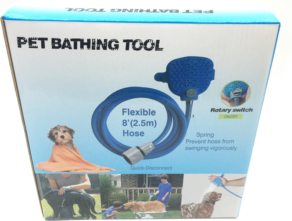Outil de bain pour animaux de compagnie intérieur et outdoor
