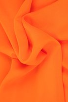 15 meter chiffon stof - Oranje - 100% polyester