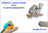 Nagel slijtstok / pedicurestok Ara's en grote papegaaien (beton)