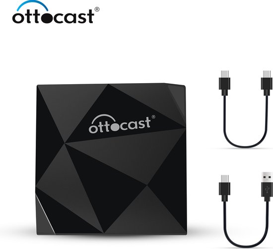 Ottocast U2 air- Apple carplay dongle- Wireless carplay- Draadloze ontvanger carplay- Carlinkit wireless - 5GHz Carplay- Zwart
