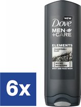 Dove Men Care Charcoal Clay Douchegel - 6 x 250 ml