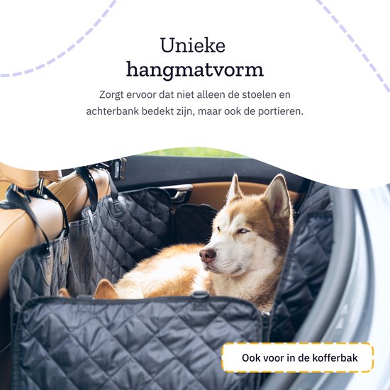 Hondendeken Voor De Achterbank, Hondenmat Met Zijbescherming En Ritssluitingen Waterdicht En Krasbestendig Voor Honden Autostoel Achterbankhoezen Voor Auto Van Suv Hondenautodeken 145 X