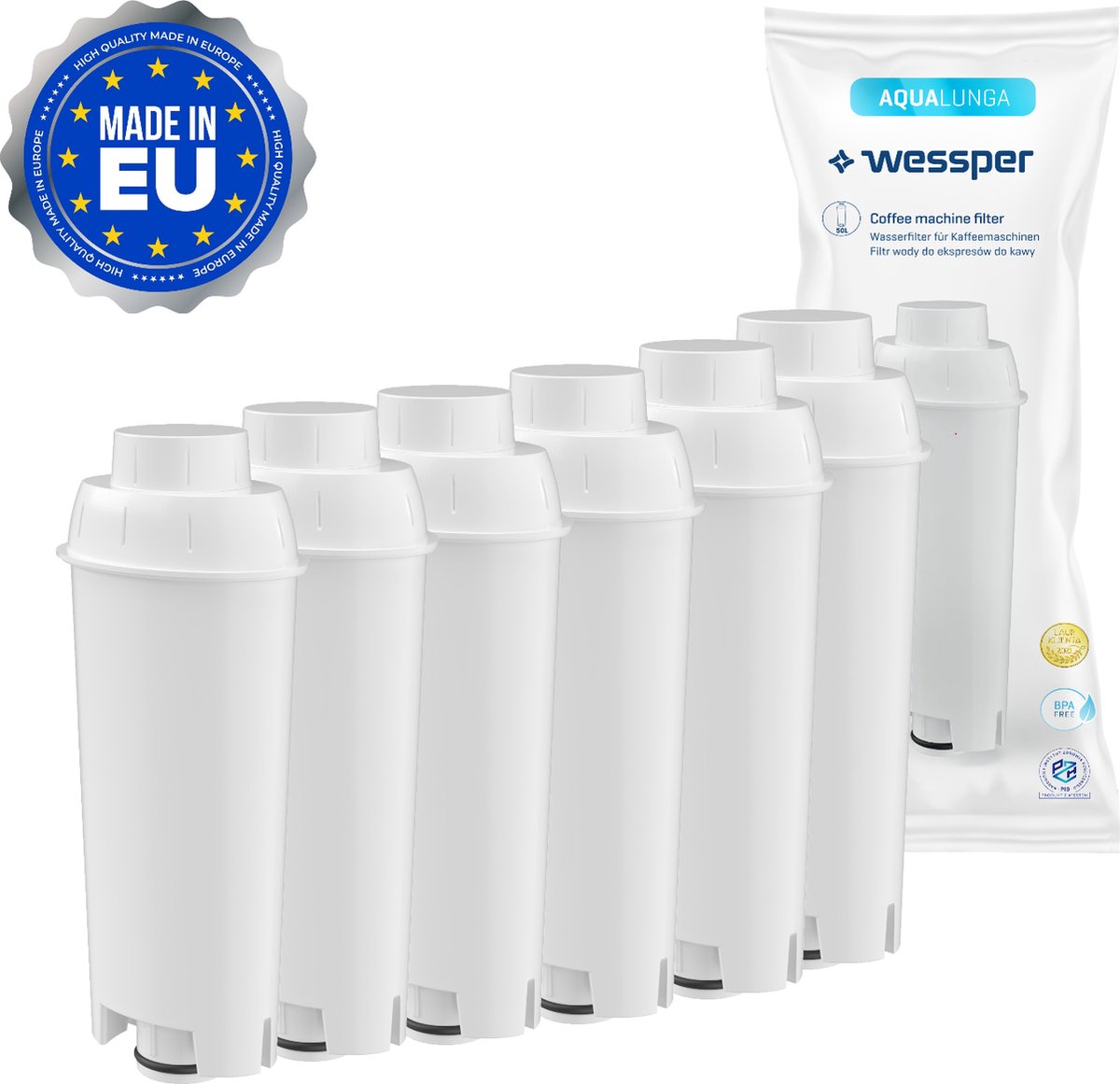 8 Filtri Acqua Per Delonghi DLS C002, SER 3017 Adatti Per Serie ECAM - Foto 5