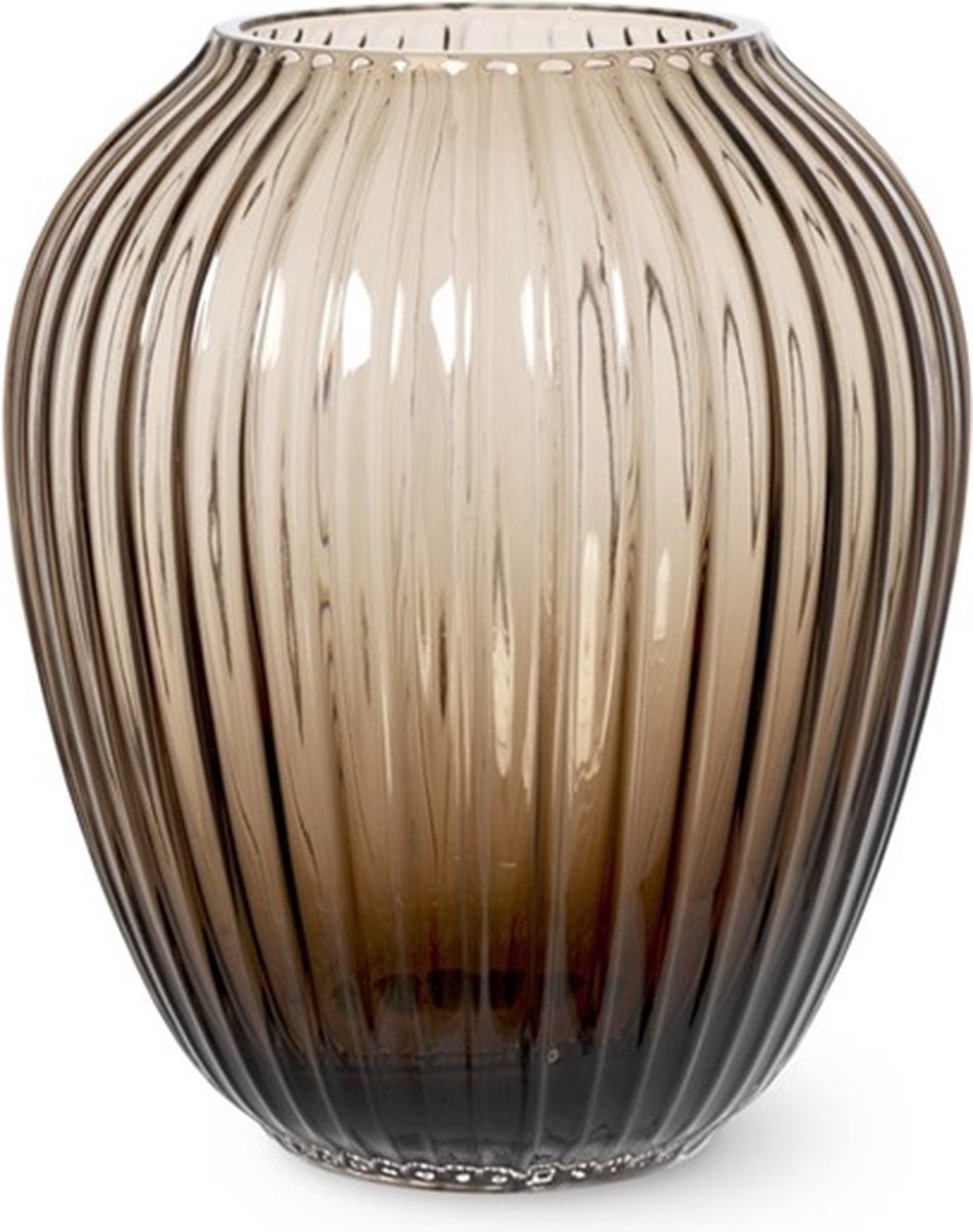 Kähler Hammershoi vaas H18.5cm glas walnut