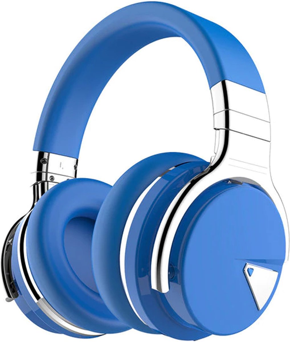 Brandie® - Koptelefoon - Draadloze Hoofdtelefoon - Headset - Met Bluetooth - Headphones - Met Microfoon - 600mAh Batterij - Voor Kinderen/Volwassenen - 90° Draaibare Oorschelpen - 30 uur Speeltijd - E7 Blauw