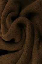 10 meter fleece stof - Bruin - 100% polyester