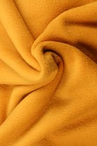 10 meter fleece stof - Okergeel - 100% polyester