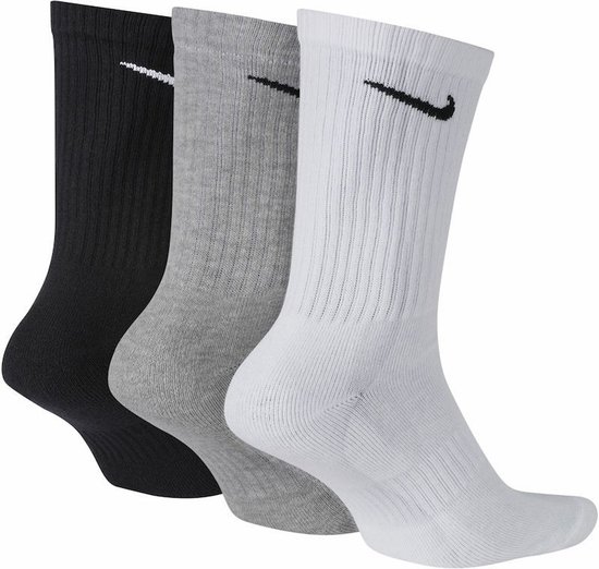 Chaussettes mi-mollet en coton Nike pour tous les jours - 3 couleurs -  taille 46-50 | bol.com