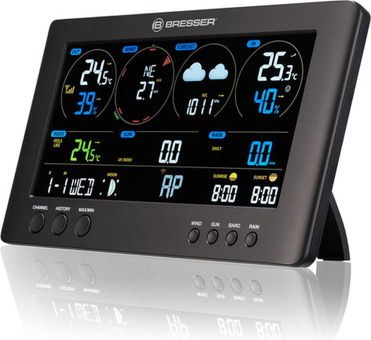 Bol.com Bresser Basisstation - Voor ClearView Weather Center - 7002586 - WIFI - Zwart aanbieding