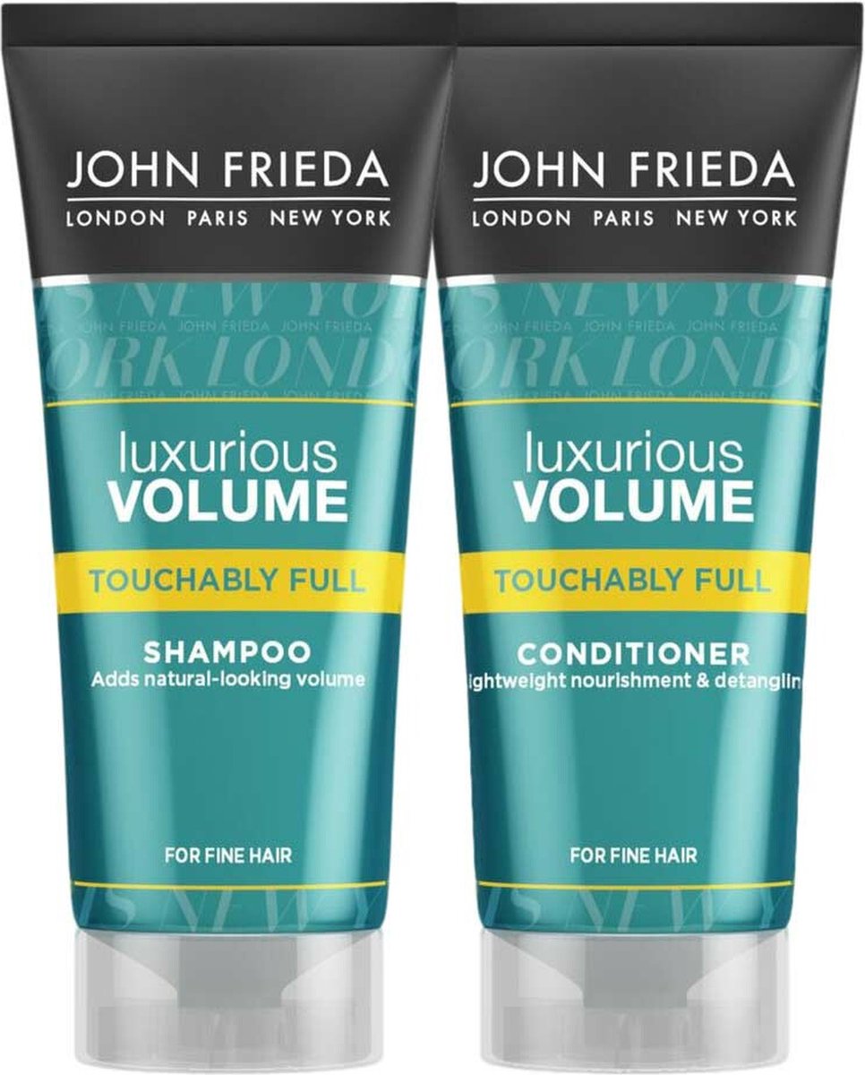 John Frieda Touchably Full Volume Shampoo+Conditioner Pakket