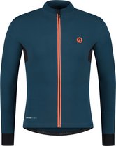 Rogelli Distance Fietsshirt - Lange Mouwen - Heren - Blauw, Oranje - Maat S