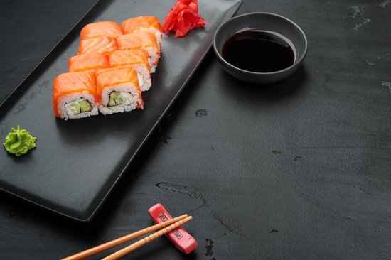 Sushi Servies Serveer Set - 100% Melamine - Sushi Kit - 31 x 10 cm - 2 stuks - Voor meer ruimte op tafel van Yongnuo — afbeelding 3