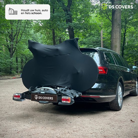 TRANSPORT fietssok van DS COVERS - Indoor - Stofvrij - Ademend - Stretch fit - Race/Gravel-Fit - kleur zwart — afbeelding 2