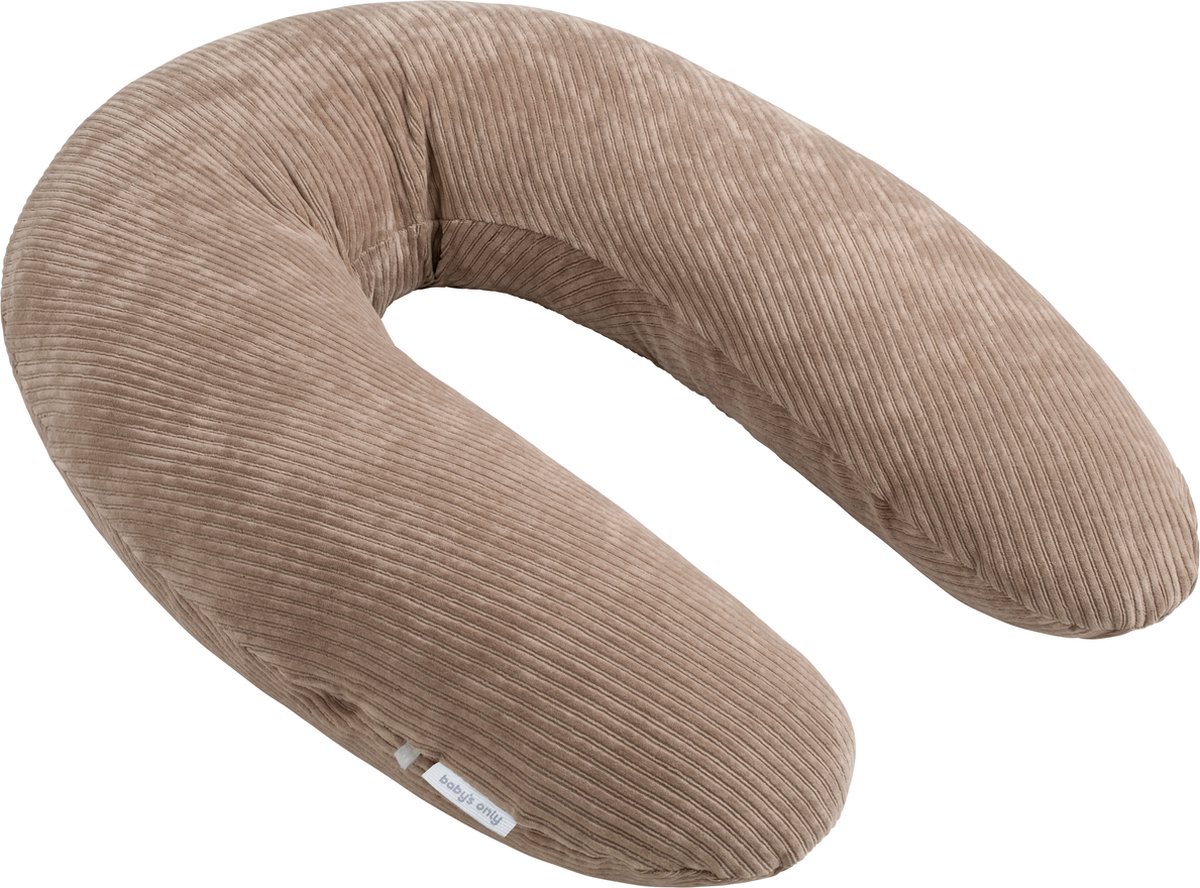 Goedkoopste Baby's Only Voedingskussen - Zwangerschapskussen - Zijslaapkussen - Lichaamskussen Sense - Clay - 160 cm