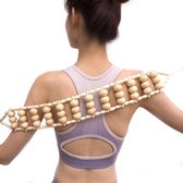 Houten Rug Massage Roller | Ontspanning | Rugpijn | Nek en Benen | Zelfmassage | Cellulites Therapie
