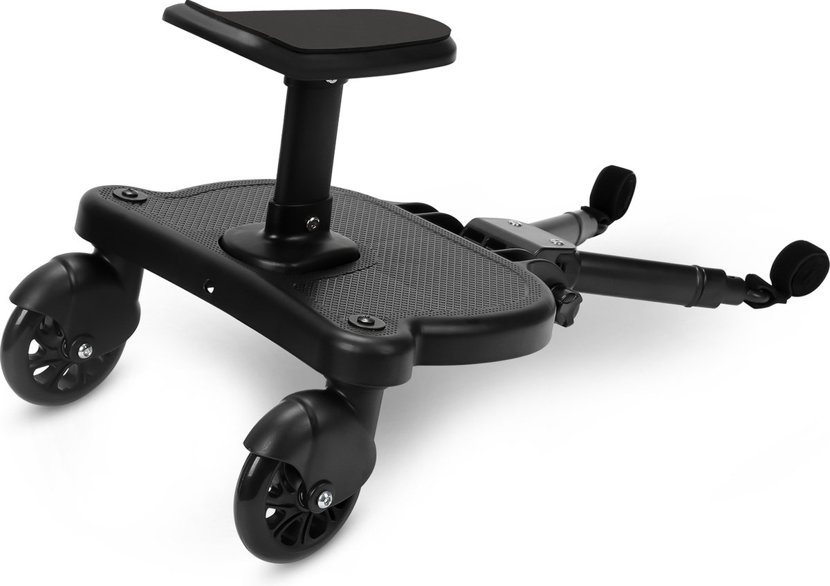 Meerijdplankje Kinderwagen Buggy board Universeel Met Zitje Verstelbaar